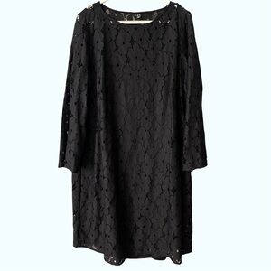 Vero Moda Curve Black Floral Lace Dress